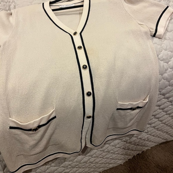 St. John Collection by Marie Gray  sweater short sleeves size 12 - Picture 1 of 8